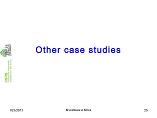 Economics of brucellosis