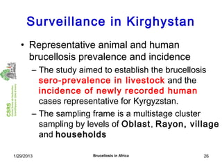 Economics of brucellosis