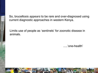 The (short) story of brucellosis in western Kenya