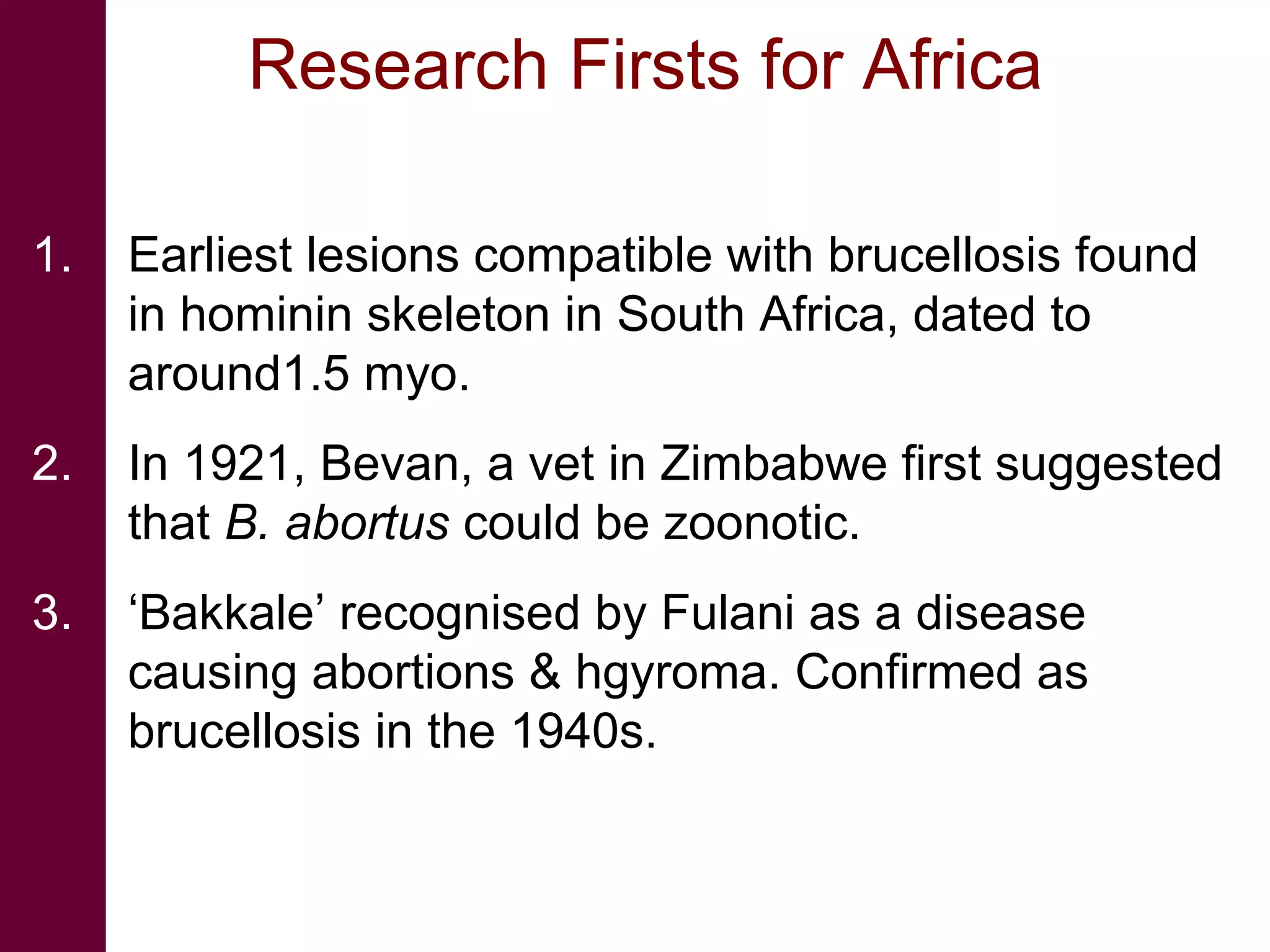 An integrated approach to controlling brucellosis in Africa ...
