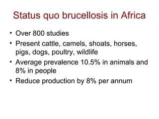 An integrated approach to controlling brucellosis in Africa: Introduction to the meeting