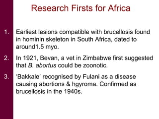 An integrated approach to controlling brucellosis in Africa: Introduction to the meeting