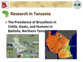 Overview of  Michigan State University Brucellosis Research in Africa