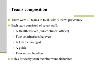 One Health units and brucellosis in Kenya