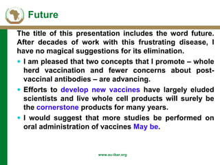 Background of AU-IBAR and brucellosis: Past, present and future in Middle and East (Africa)