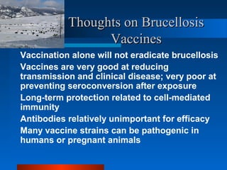 Beneficial approaches for controlling brucellosis