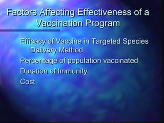Overview of large animal brucellosis control strategies