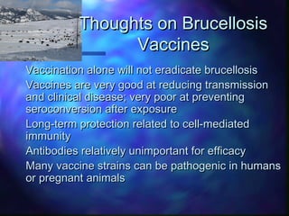 Overview of small animal brucellosis control strategies