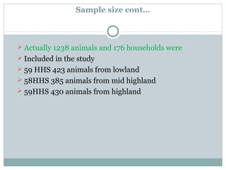 Epidemiologial study of bovine brucellosis in three selected agro-ecologies of central Oromia in Ethiopia