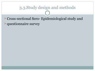 Epidemiologial study of bovine brucellosis in three selected agro-ecologies of central Oromia in Ethiopia