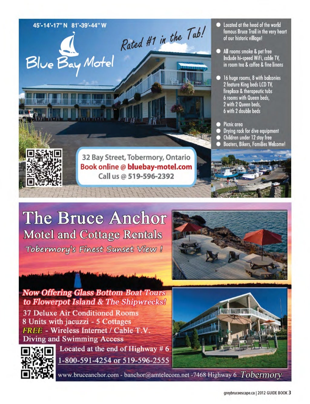Grey Bruce Escape 2012 Magazine Bruce Peninsula Grey Bruce Escape 2012 Magazine Bruce Peninsula