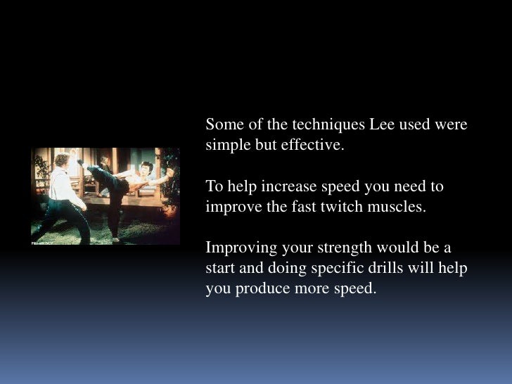 bruce lee speed workout