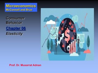 Microeconomics
McConnell and Brue
Consumer
Behavior
Chapter 06
Elasticity
Prof. Dr. Musarrat Adnan
 