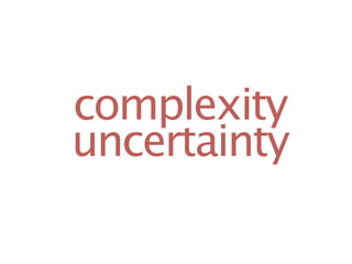 complexity
uncertainty
 