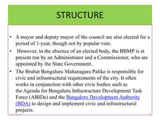 BRUHAT BENGALURU MAHANAGARA PALIKE | PPTX