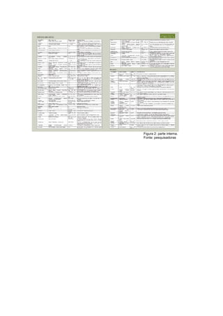 Figura 2: parte interna.
Fonte: pesquisadoras
 