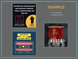 TRAMPOS
Comunicação
da Agenda Preta
 