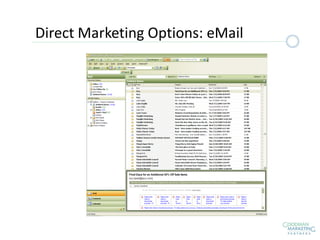 Direct Marketing Options: eMail
 