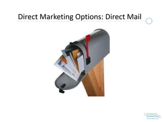 Direct Marketing Options: Direct Mail
 