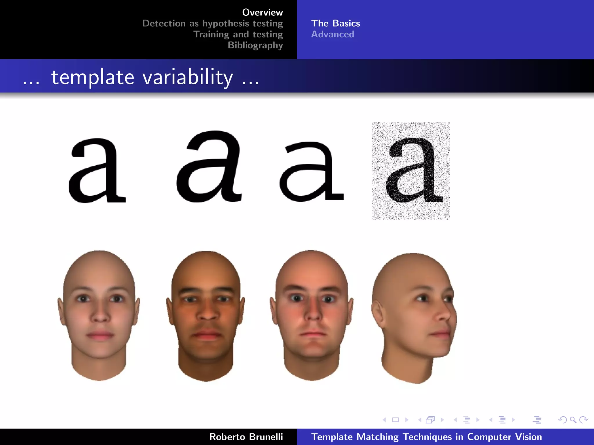 Brunelli 2008: template matching techniques in computer vision | PPT