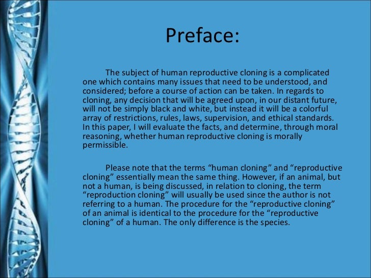 Cloning persuasive essay