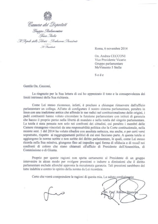 Renato Brunetta risponde ad Andrea Cecconi (M5s)