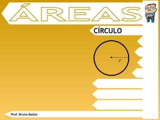 CÍRCULO ÁREAS Prof. Bruno Bastos r 