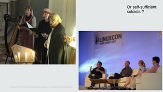 5© Copyright 2013 Hewlett-Packard Development Company, L.P. Licensed under the CC-by-SA 3.0
Or self-sufficient
soloists ?
 