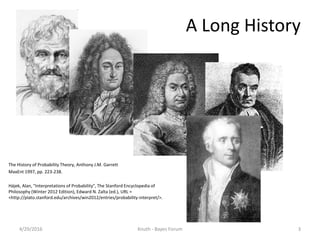 Bruno de fenitty - A Modern History of Probability Theory | PPT