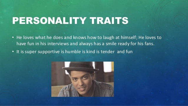 Bruno Mars Caracteristicas En Ingles