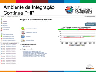 Globalcode – Open4education
Ambiente de Integração
Contínua PHP
 