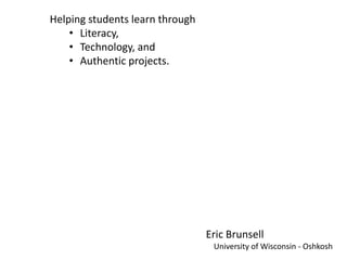 Helping students learn through ,[object Object]
