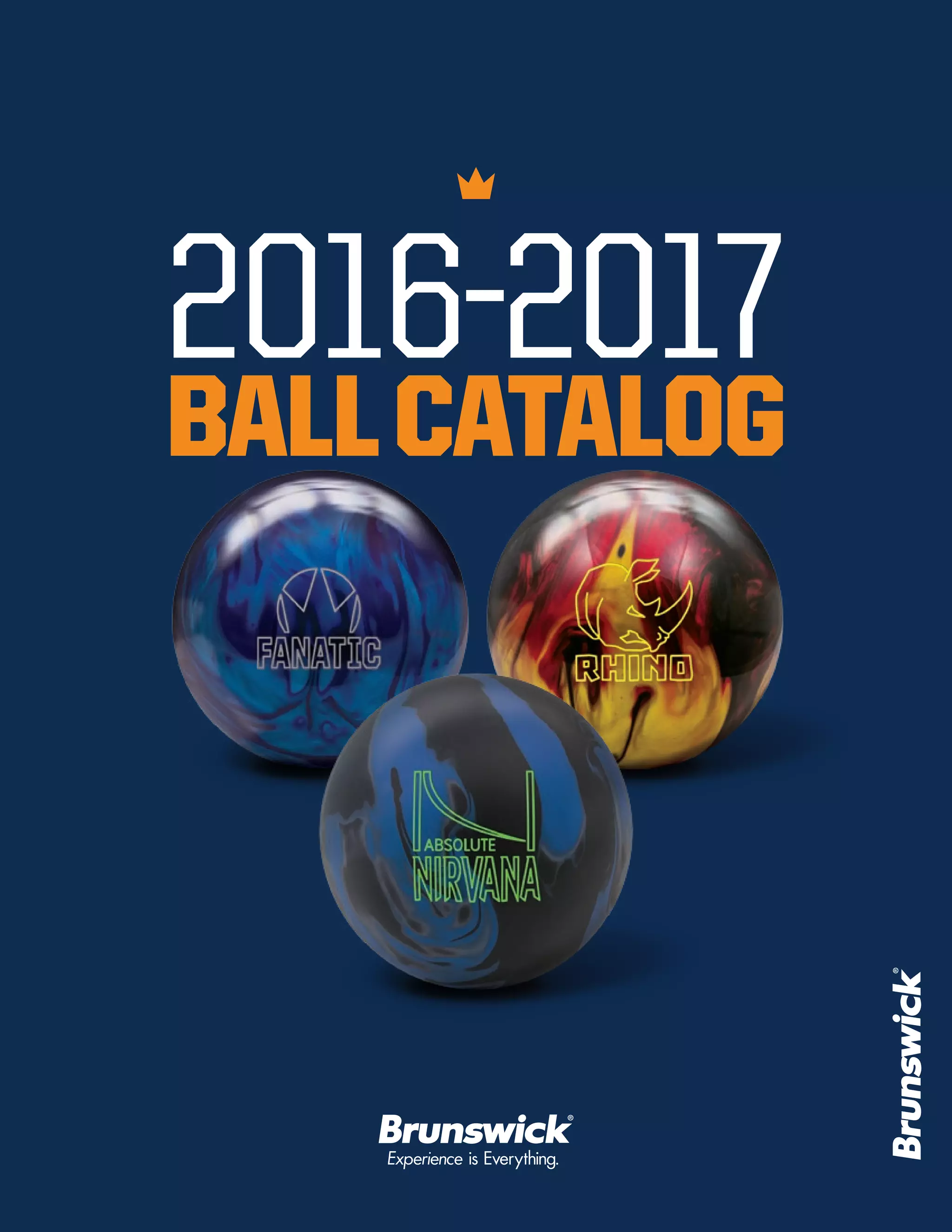 Bowlingové koule firmy Brunswick katalog pro rok 2016/2017 PDF