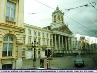 La historia y la cultura, están mas que presentes en Bruselas y gozan de su máximo esplendor en este área de la ciudad.
 