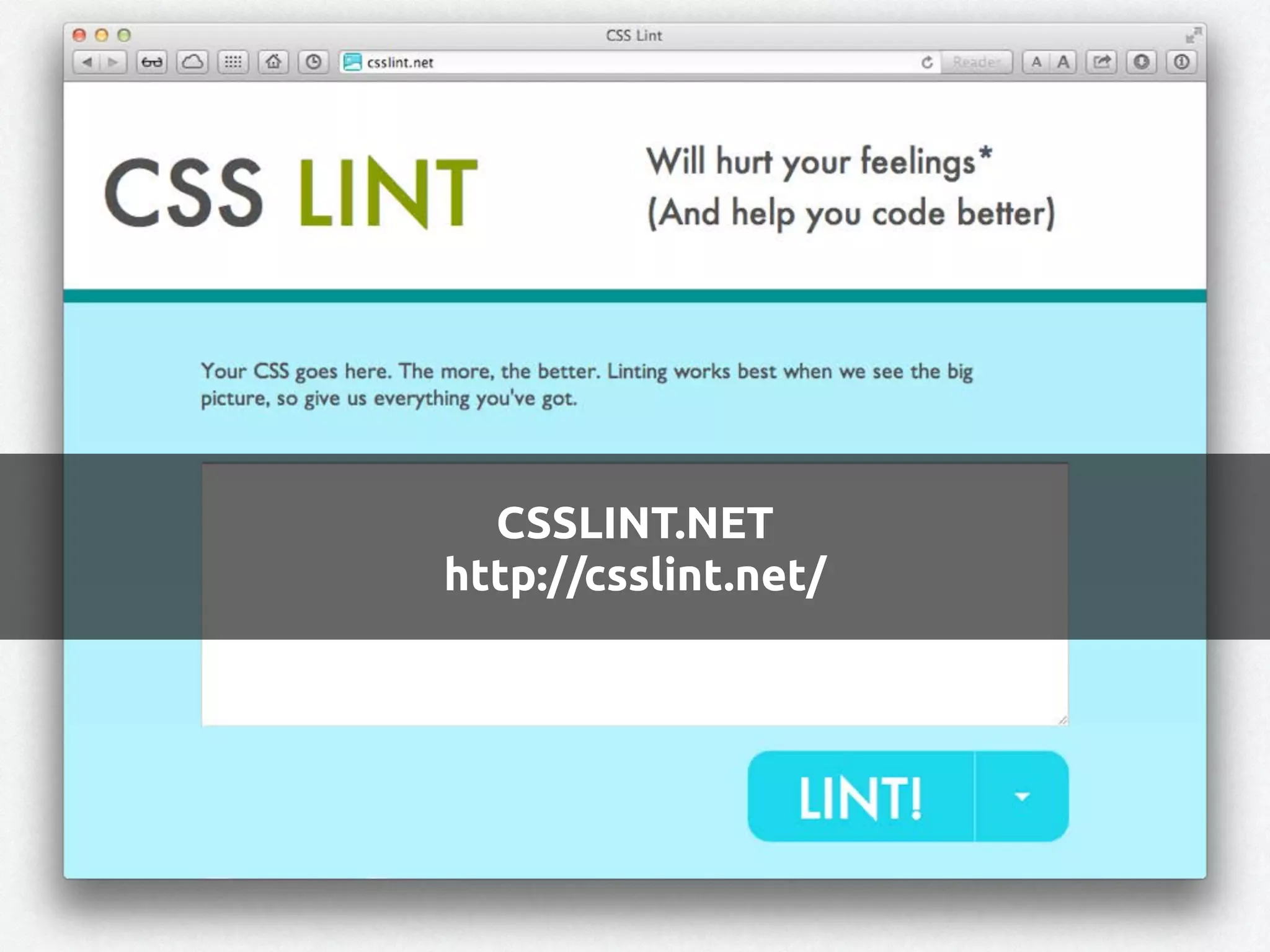 CSSLINT.NET
http://csslint.net/
 