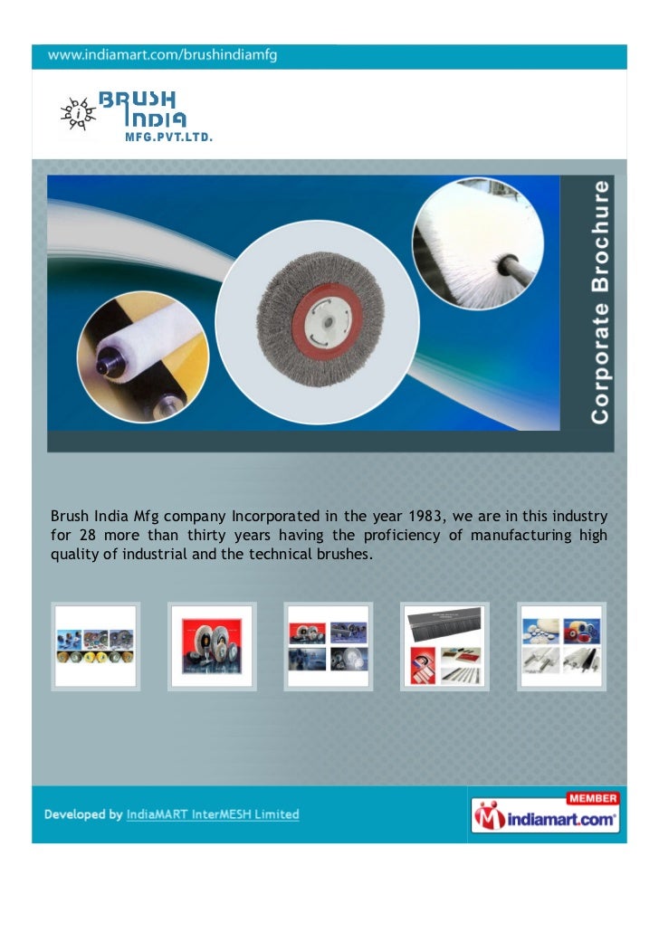 Brush India Mfg. Private Limited, Ahmedanad, Industrial Wire Brushes