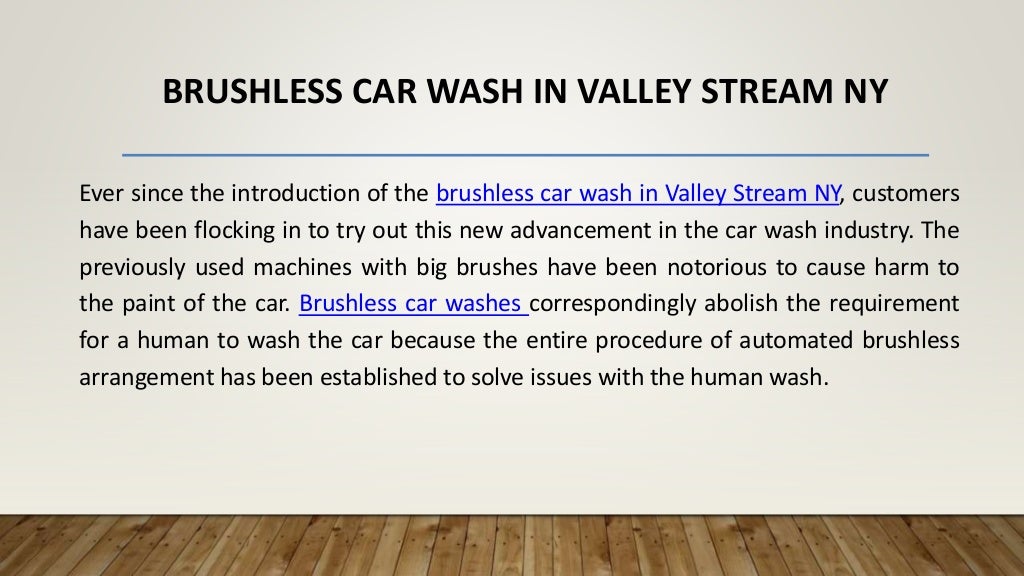 Brushless car wash in valley stream ny