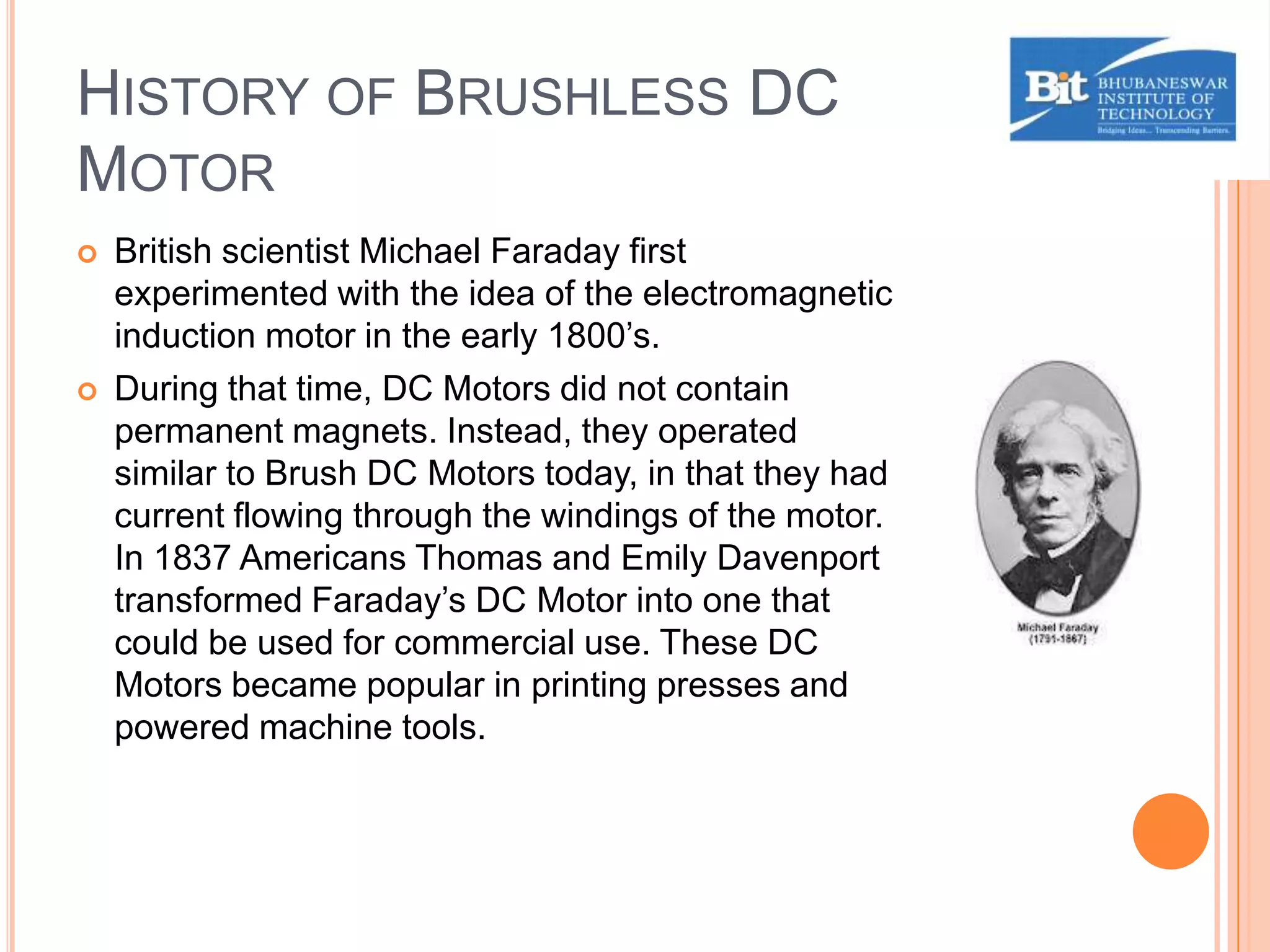 Brushless dc motor | PPTX
