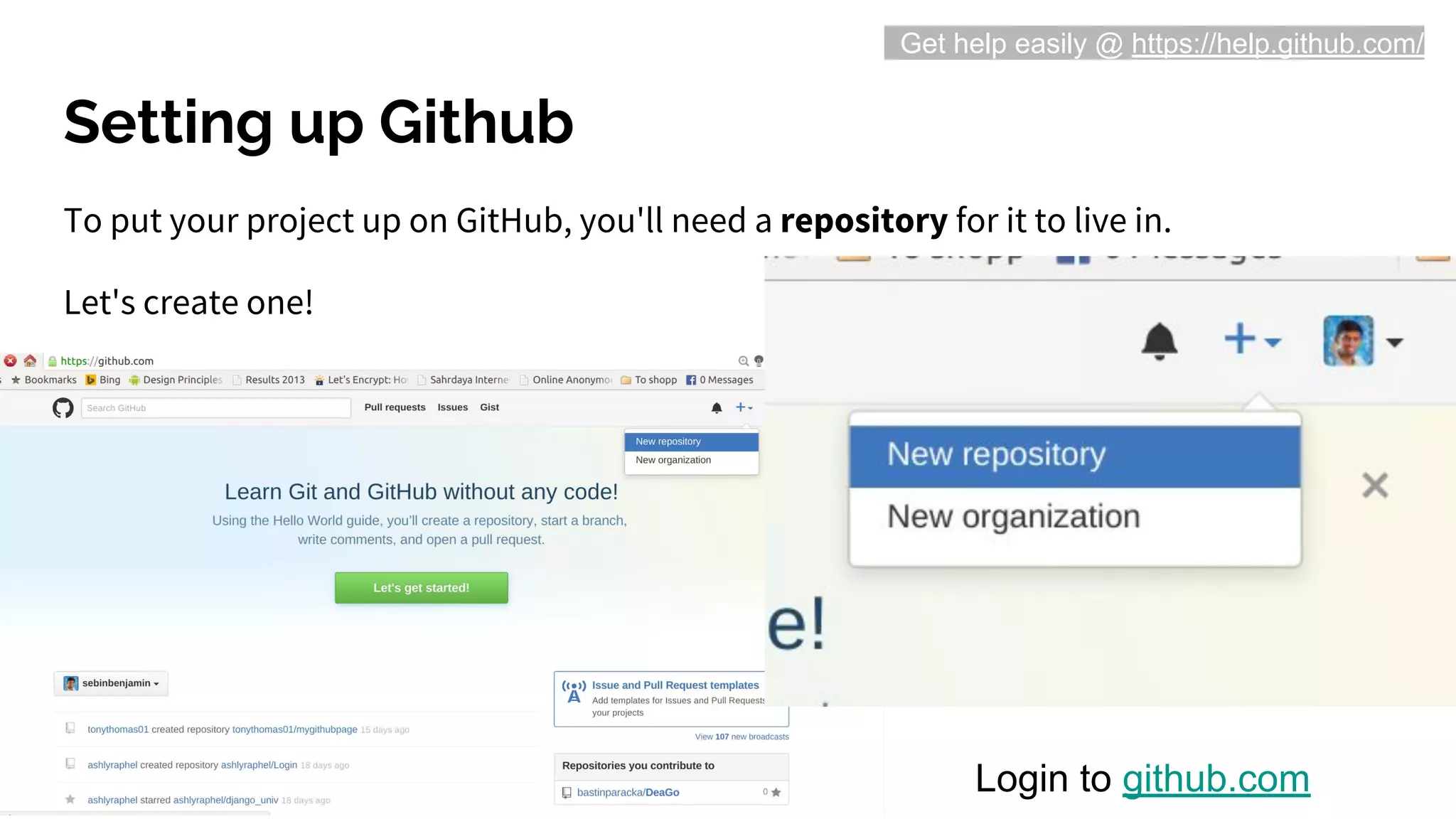 Brush up on using github | PDF