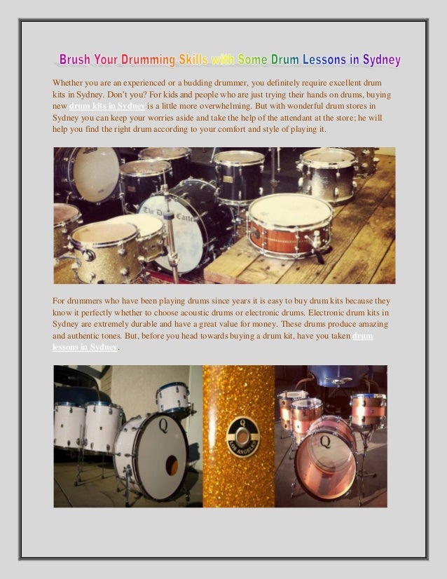 Brush your drumming skills with some drum lessons in sydney