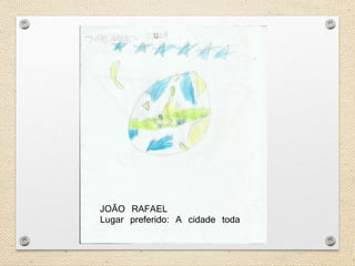 JOÃO RAFAEL 
Lugar preferido: A cidade toda 
 