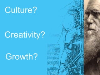 Culture: Creativity: Growth and Open Data



 Without an Open Data license we can’t move beyond
 prototype with any of the...