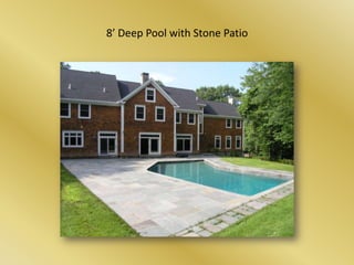8’ Deep Pool with Stone Patio