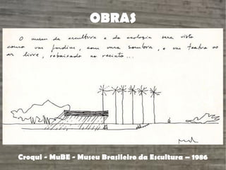 OBRAS
Croqui - MuBE - Museu Brasileiro da Escultura – 1986
 