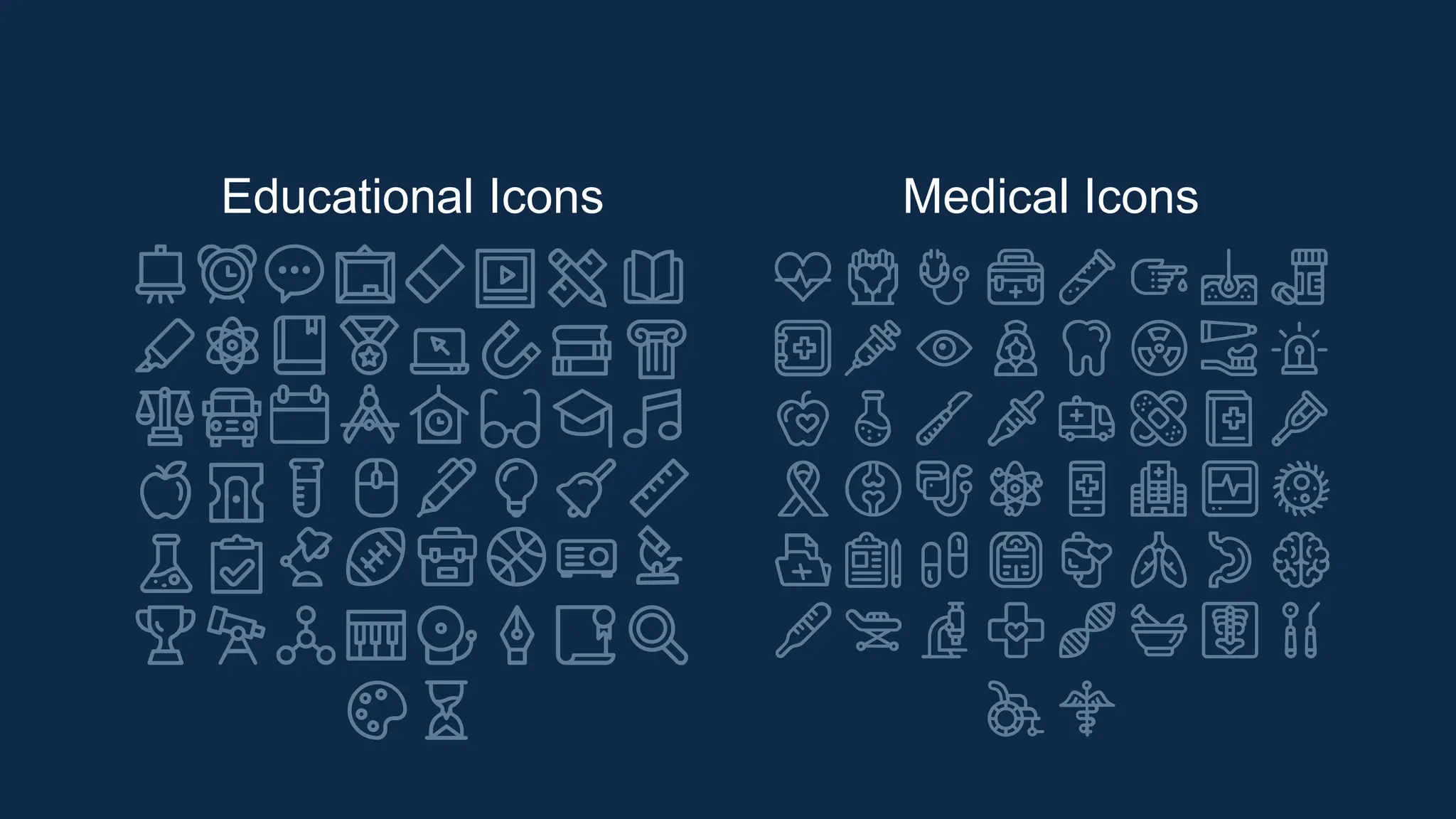 Educational Icons Medical Icons
 