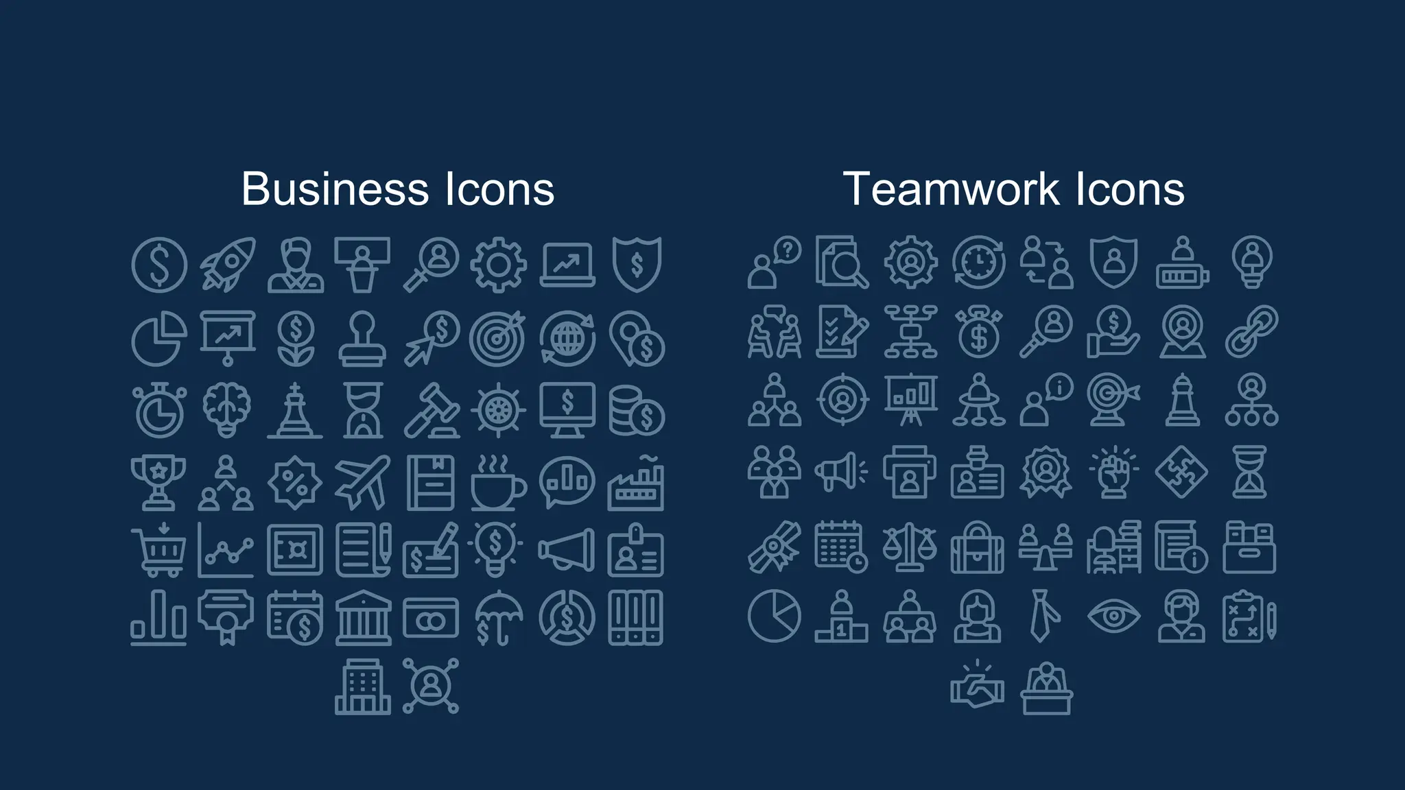 Business Icons Teamwork Icons
 