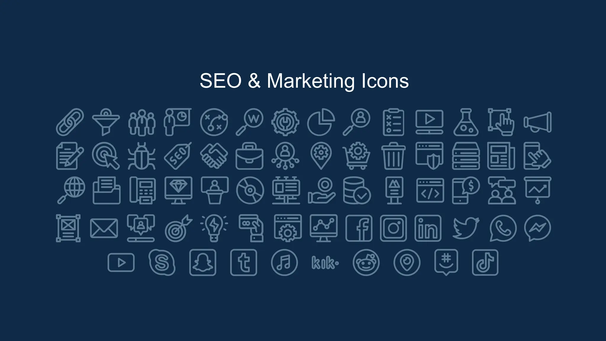 SEO & Marketing Icons
 