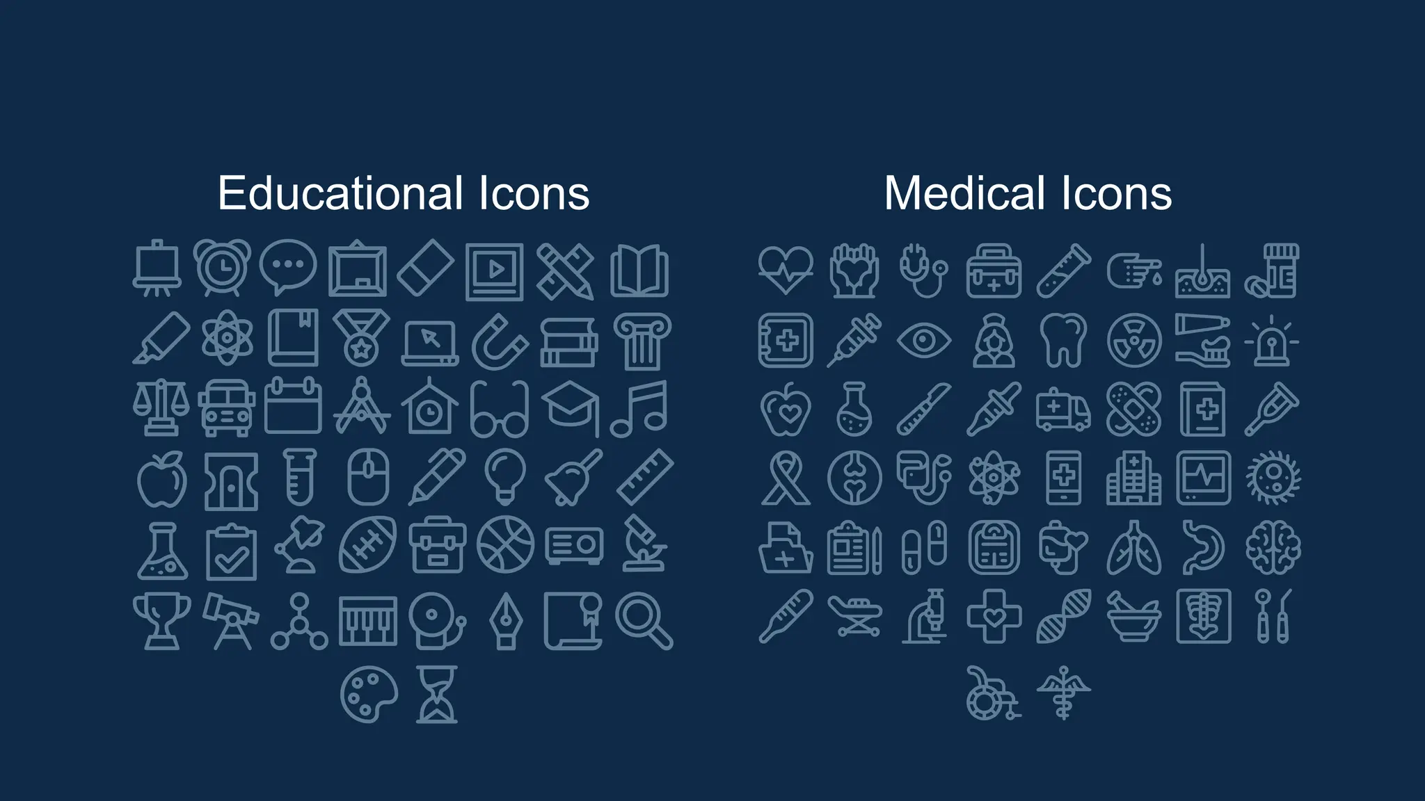 Educational Icons Medical Icons
 