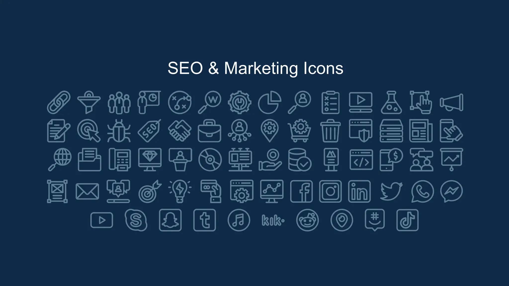 SEO & Marketing Icons
 