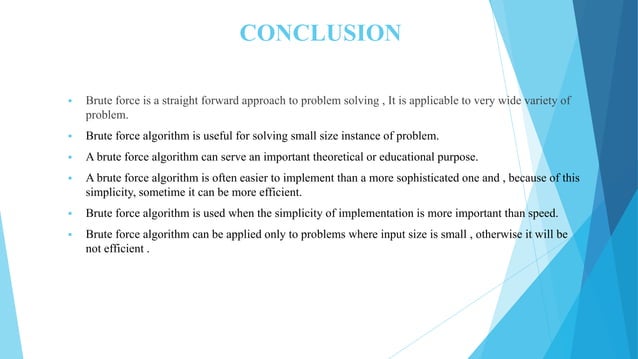 Brute force-algorithm | PPT
